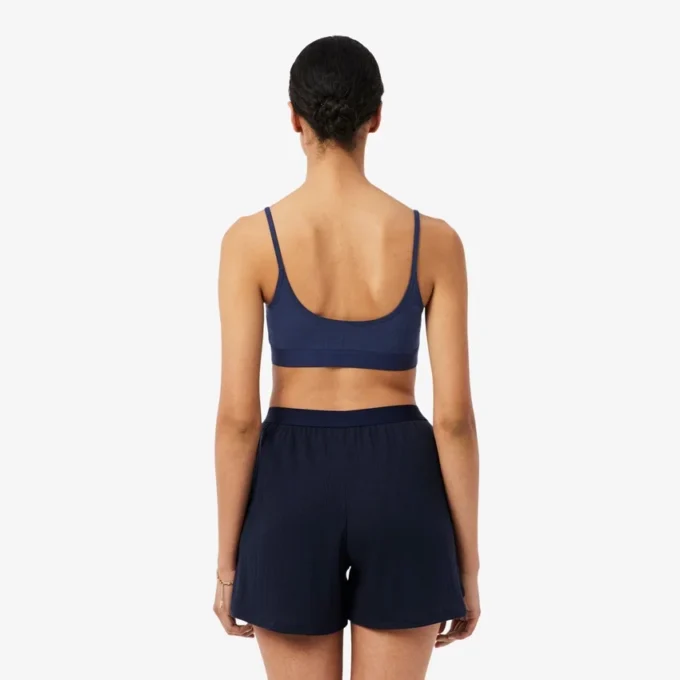 Bralette med logo og pointelle-mønster