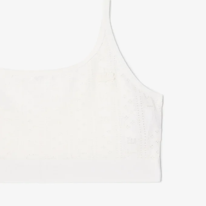 Bralette med logo og pointelle-mønster