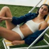 Bralette med logo og pointelle-mønster