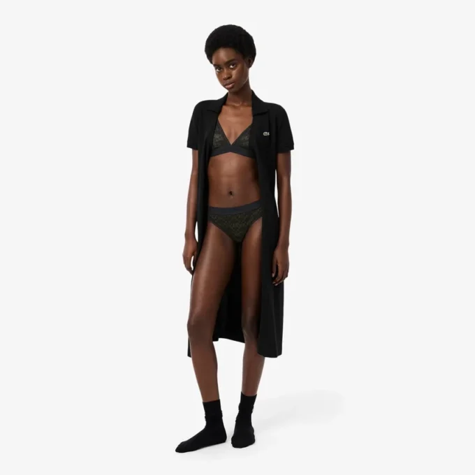 Bralette med logo og snøring