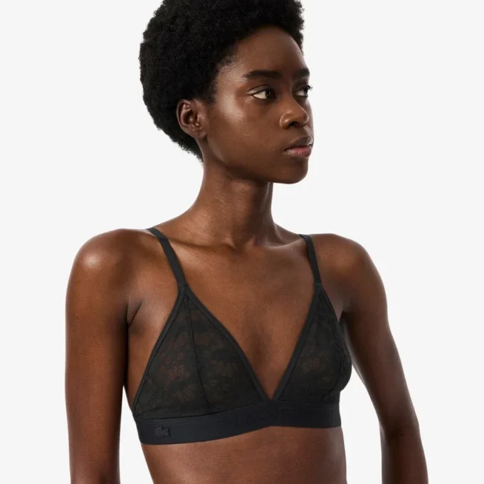 Bralette med logo og snøring