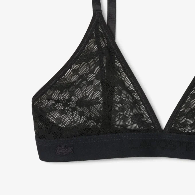 Bralette med logo og snøring