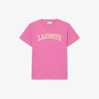 Brodert bomulls-T-skjorte