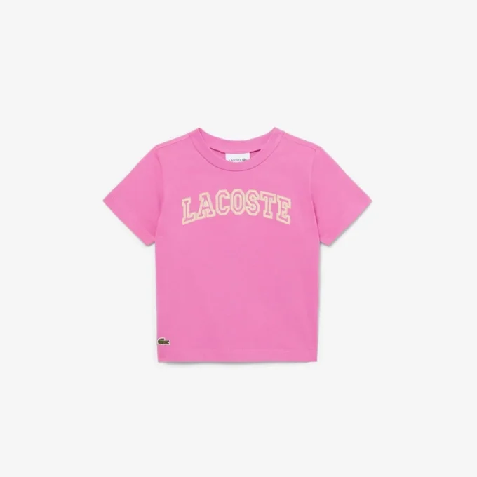 Brodert bomulls-T-skjorte