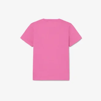Brodert bomulls-T-skjorte