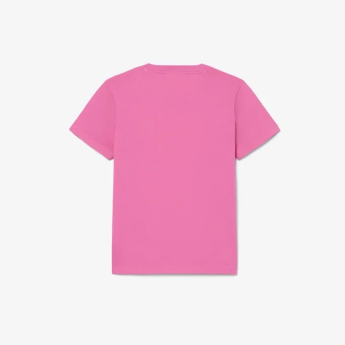 Brodert bomulls-T-skjorte