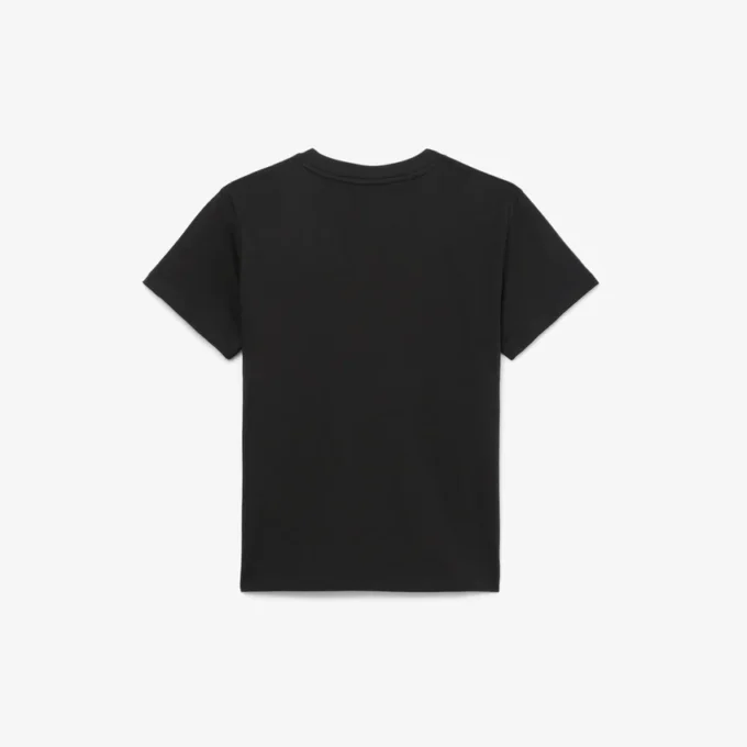 Brodert bomulls-T-skjorte