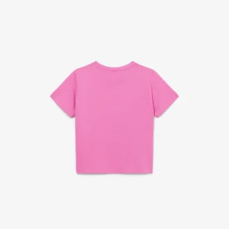 Brodert bomulls-T-skjorte