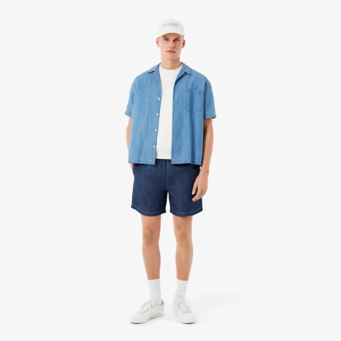 Brodert bomullstwill-cap