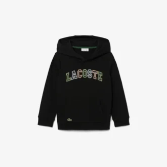 Broderte fleece-hettegenser