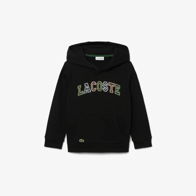 Broderte fleece-hettegenser