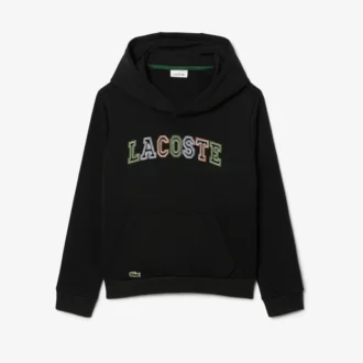 Broderte fleece-hettegenser