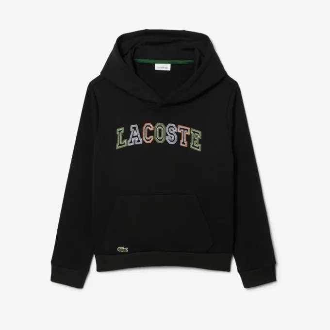 Broderte fleece-hettegenser