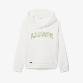 Broderte fleece-hettegenser