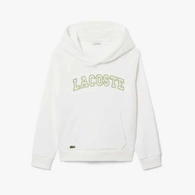 Broderte fleece-hettegenser