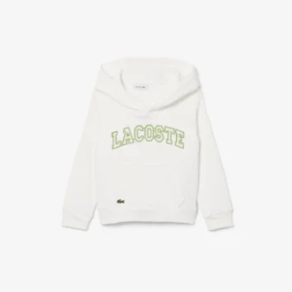 Broderte fleece-hettegenser