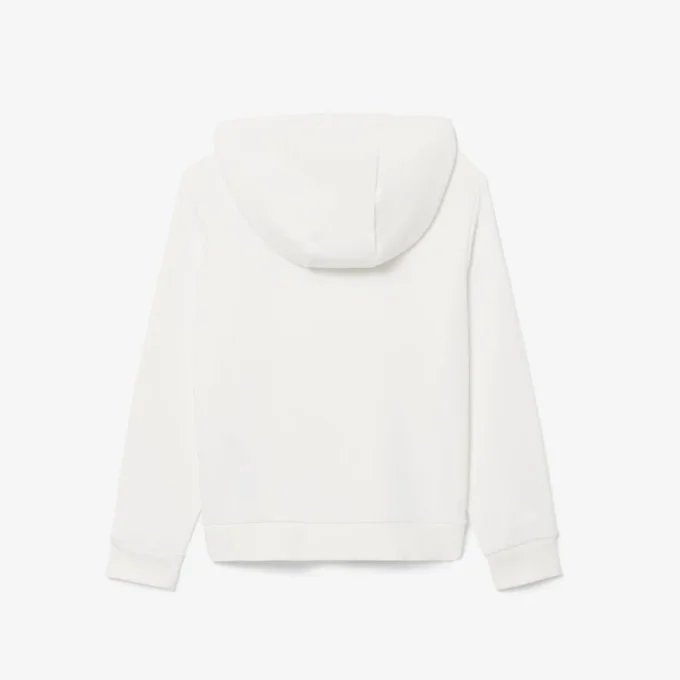 Broderte fleece-hettegenser