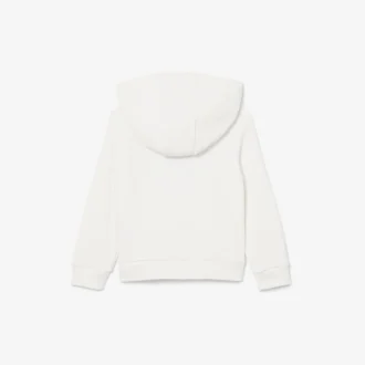 Broderte fleece-hettegenser