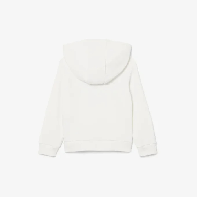 Broderte fleece-hettegenser