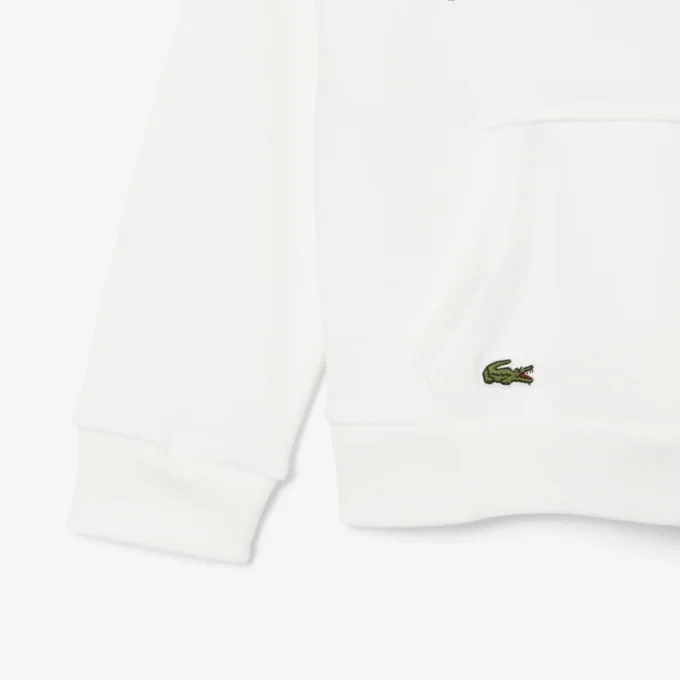 Broderte fleece-hettegenser