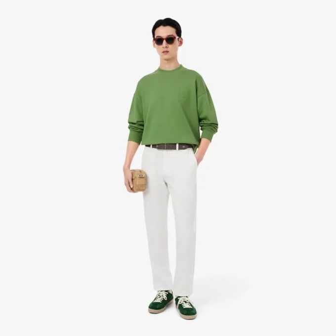 Broderte fleece-Sweatshirt
