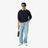 Broderte fleece-Sweatshirt