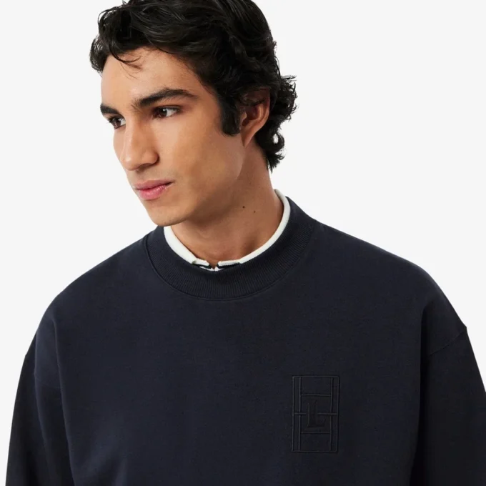 Broderte fleece-Sweatshirt