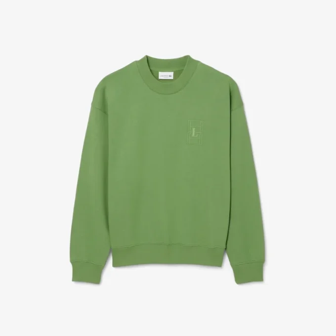 Broderte fleece-Sweatshirt