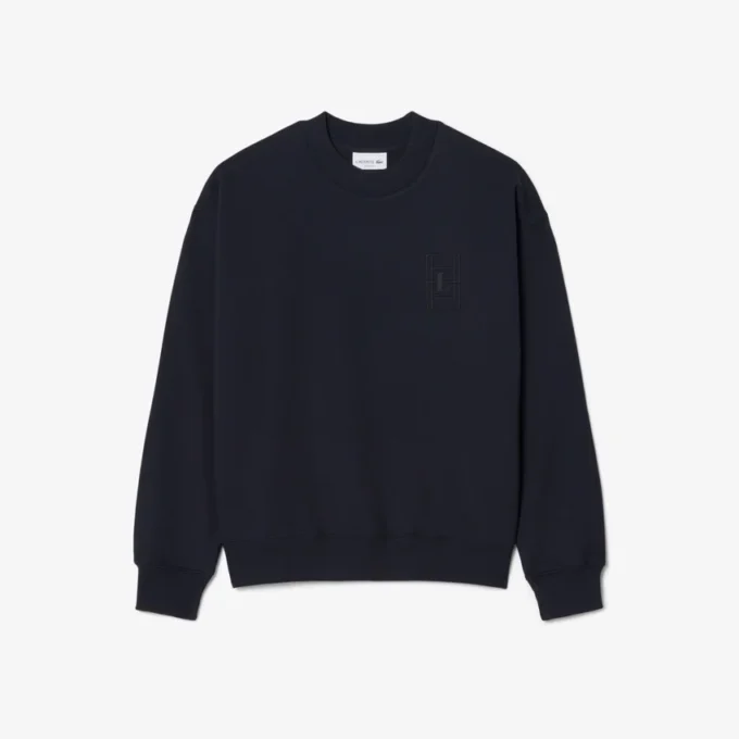 Broderte fleece-Sweatshirt