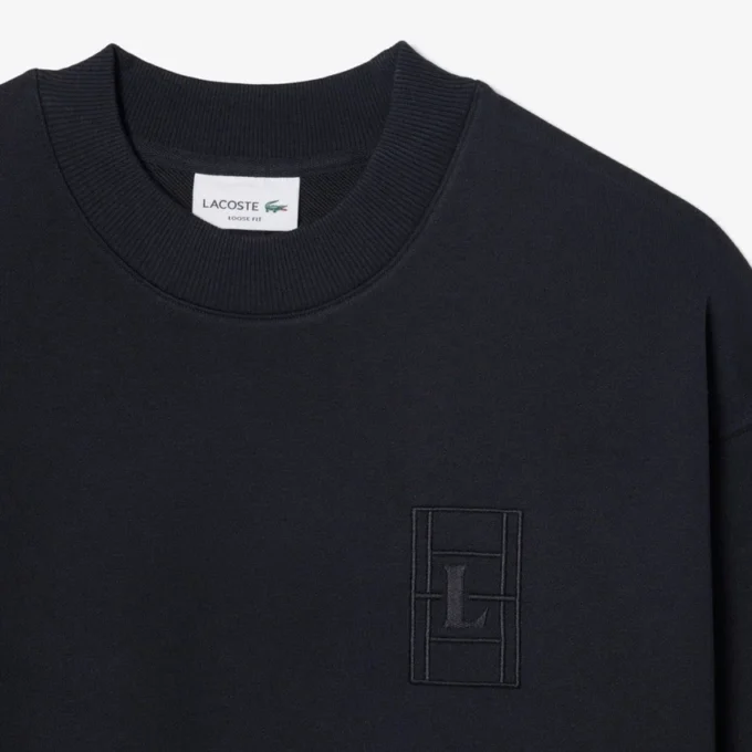 Broderte fleece-Sweatshirt