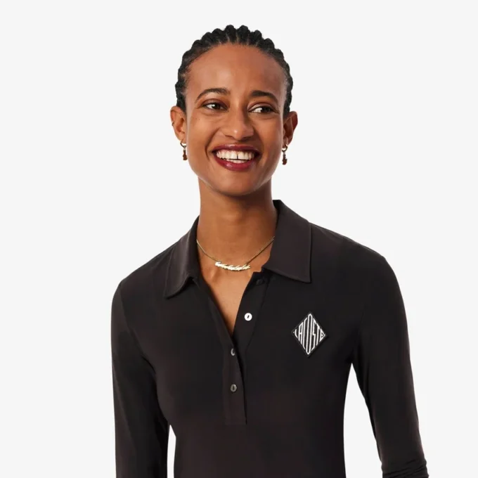 Broderte merker, slim fit pologenser