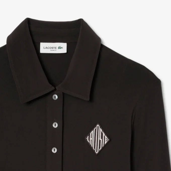 Broderte merker, slim fit pologenser