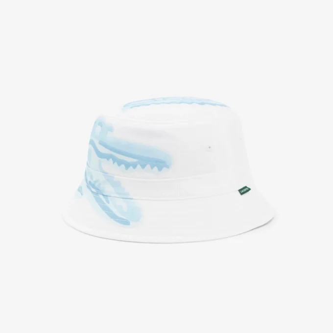 Bucket-hatt i trykt bomullstwill
