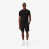 Cargo-shorts i bomullsfleece for menn