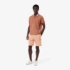 Cargo-shorts i bomullsfleece for menn