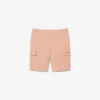 Cargo-shorts i bomullsfleece for menn