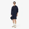 Cargoshorts i bomullsfleece for menn