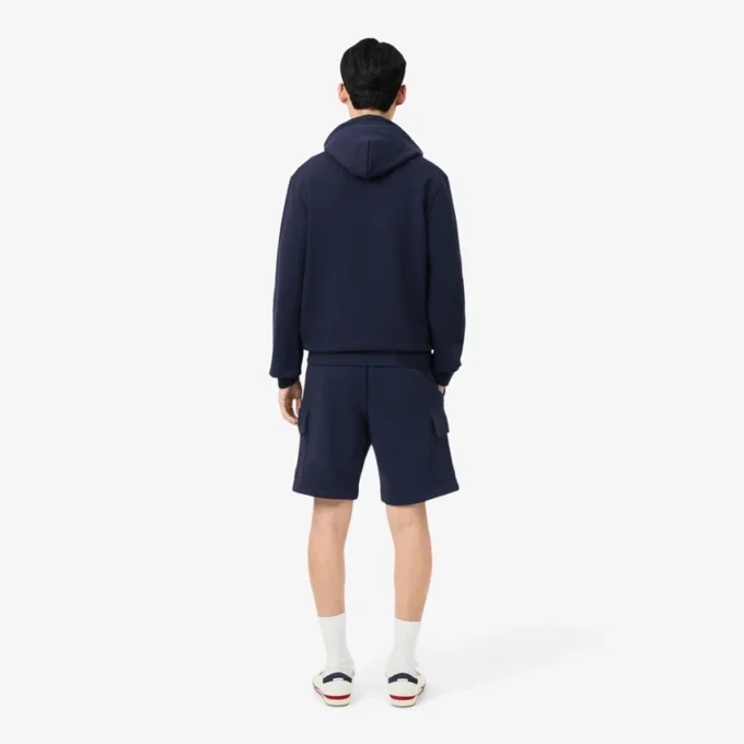 Cargoshorts i bomullsfleece for menn