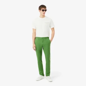 Chino-bukser i slim fit med stretch-twill