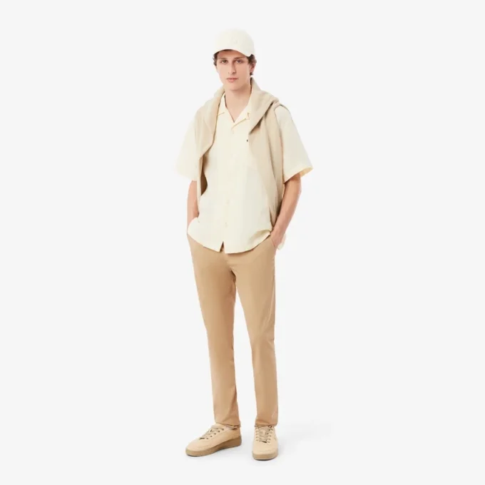 Chino-bukser i slim fit med stretch-twill