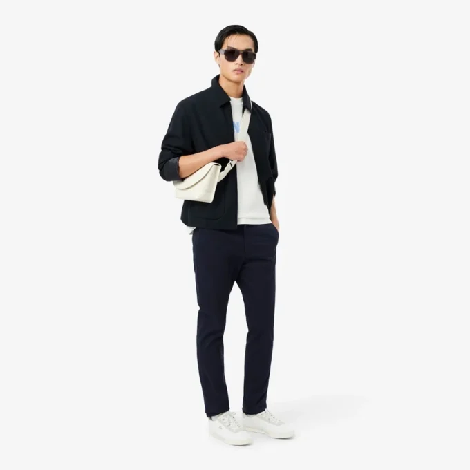 Chino-bukser i slim fit med stretch-twill