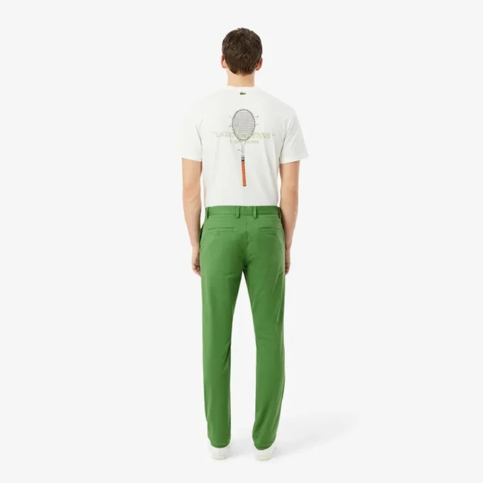 Chino-bukser i slim fit med stretch-twill