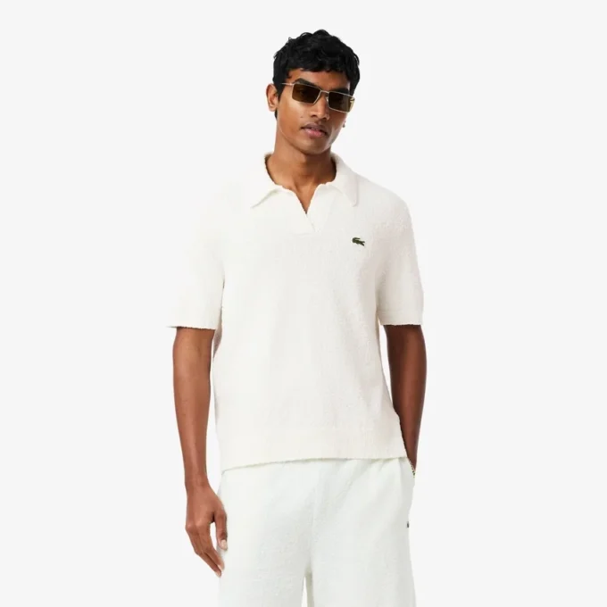 Classic Fit Boucla-strikket polo