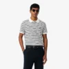 Classic Fit Striped Petit Piqua Pologensere
