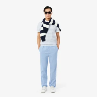 Classic Fit Striped Petit Piqua Pologensere