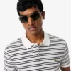 Classic Fit Striped Petit Piqua Pologensere