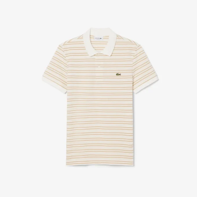Classic Fit Striped Petit Piqua Pologensere