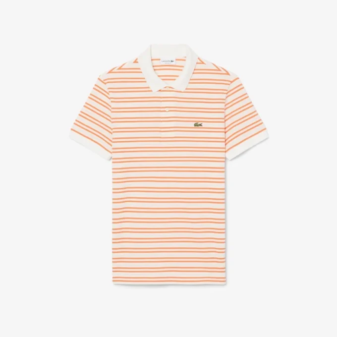 Classic Fit Striped Petit Piqua Pologensere