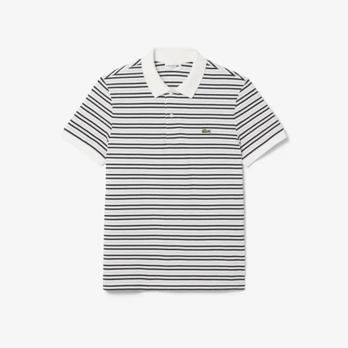 Classic Fit Striped Petit Piqua Pologensere