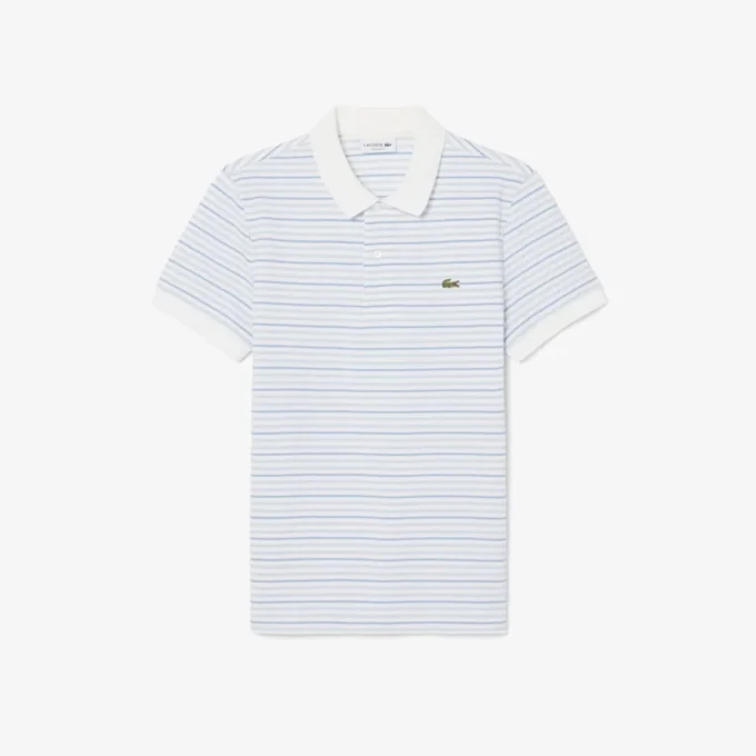 Classic Fit Striped Petit Piqua Pologensere